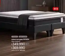 Ripley Rosen - cama europea new style 6 oferta