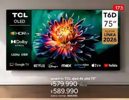 Ripley Tcl - smart tv qled 4k uhd 75 oferta