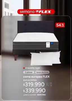 Ripley Flex - cama europea estoclima oferta