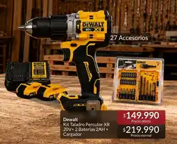Constructor Sodimac Dewalt - kit taladro percutor xr 20v-2 baterias 2ah+ cargador oferta