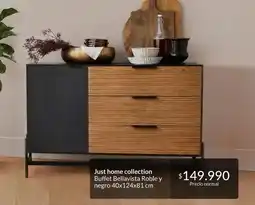 Constructor Sodimac Just home collection burfea bellavista roble y negro oferta