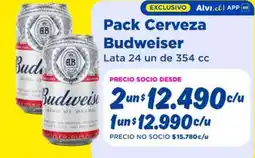 Alvi Budweiser - pack cerveza oferta