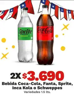 OXXO Sprite - bebida coca-cola, fanta, , inca kola o schweppes oferta