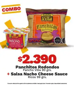 OXXO Pancho villa - panchitos redondos + salsa nacho cheese sauce oferta