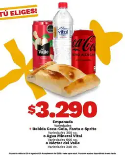 OXXO Coca cola - empanada oferta