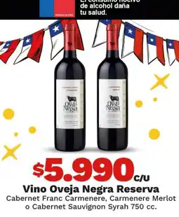 OXXO Oveja negra - vino reserva oferta