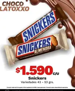OXXO Snickers - varieadas oferta