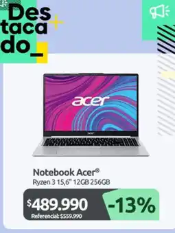 PC Factory Acer - notebook oferta