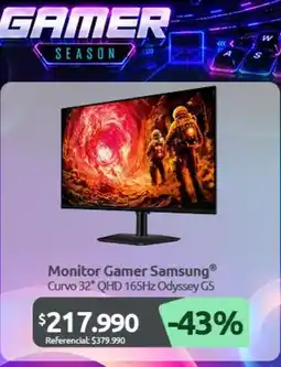 PC Factory Samsung - monitor gamer oferta