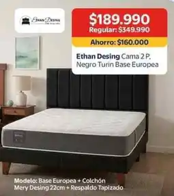 Lider Ethan desing cama 2 p oferta