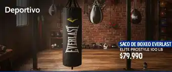 Everlast - saco de boxeo elite prostyle 100 lb