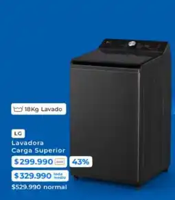 Foster Lg - lavadora carga superior oferta