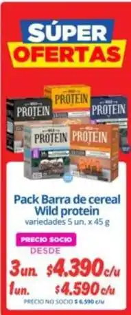 Alvi Pack barra de cereal wild protein oferta