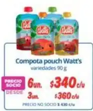 Alvi Watt's - compota pouch oferta