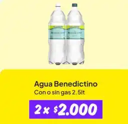 Unimarc Benedictino - agua oferta