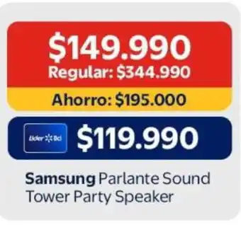 Samsung - parlante sound tower party speaker