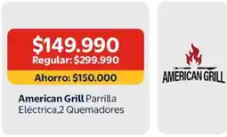 Lider American grill parrilla eléctrica, 2 quemadores oferta