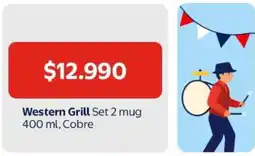 Lider Western grill set 2 mug oferta
