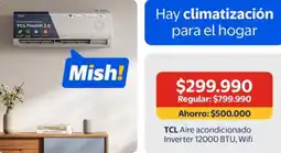 Lider Tcl - aire acondicionado inverter 12000 btu, wifi oferta