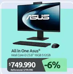PC Factory Asus - all in one oferta