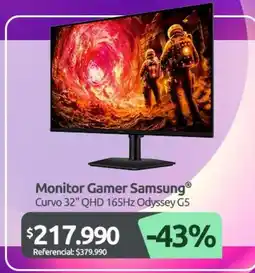 PC Factory Samsung - monitor gamer oferta
