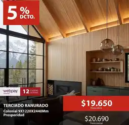 Mimbral Terciado ranurado oferta
