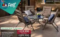 Constructor Sodimac Just home collection juego de balcon de lanza oferta