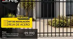 Constructor Sodimac Kit de instalación reja de acero oferta