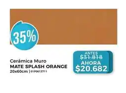 Dap Ducasse Orange - cerámica muro mate splash oferta