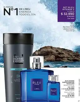 L'Bel Control - set bleu intense 2 energia todo eldia oferta