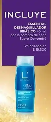 L'Bel L'oréal - essential desmaquillador bifasico oferta