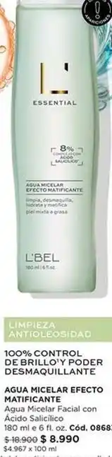 Control - agua micelar efecto