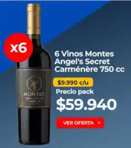 Supermercado Diez Montes - 6 vinos oferta