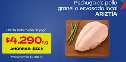 Tottus Ariztía - pechuga de pollo granel o envasado local oferta