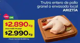 Tottus Ariztía - trutro entero de pollo granel o envasado local oferta