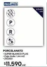 Construmart Porcelanato super blanco plus oferta