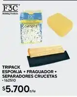 Esponja + fraguador + separadores crucetas