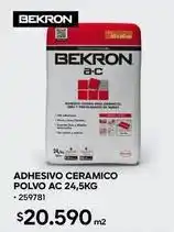 Construmart Adhesivo ceramico polvo ac 21,5kg oferta