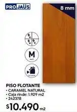 Construmart Piso flotante caramel natural oferta