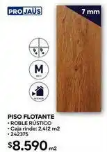 Construmart Piso flotante roble rustico oferta