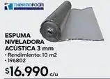 Construmart Espuma niveladora acústica 3 mm oferta