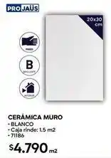 Construmart Ceramica muro blanco oferta