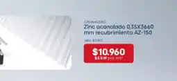 Imperial Zinc acanalado ø35x3660 mm recubrimiento a2-150 oferta