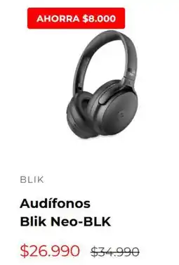 Multicentro Audifonos blik neo-blk oferta
