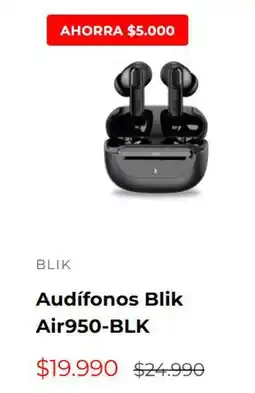 Multicentro Audifonos blik air950-blk oferta