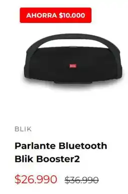 Multicentro Parlante bluetooth blik booster2 oferta
