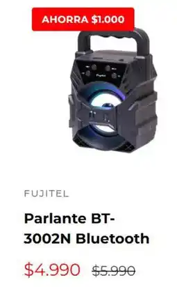 Multicentro Fujitel - parlante bt-3002n bluetooth oferta