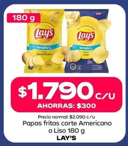 Tottus Lay's - papas fritas corte americano o liso oferta
