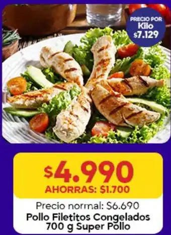 Pollo filetitos congelados