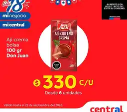 Central Mayorista Don juan - alimento crema bolsa oferta